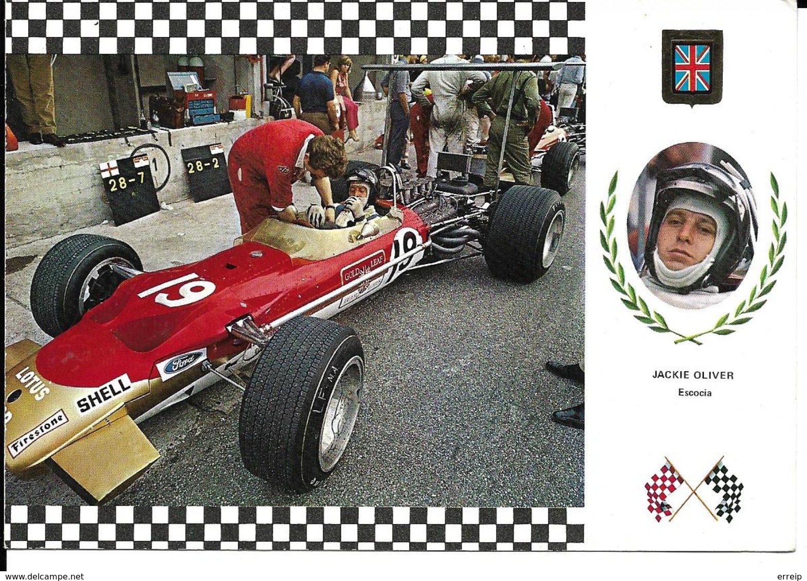 Jackie Oliver écossais Pilote F1 F2 Années 60 - Grand Prix / F1