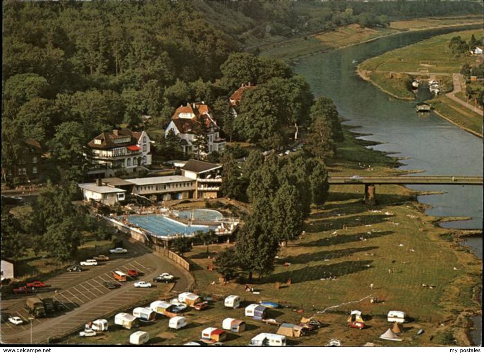 41276285 Karlshafen Bad Solbad Camping Bruecke Schwimmbad Bad Karlshafen - Bad Karlshafen