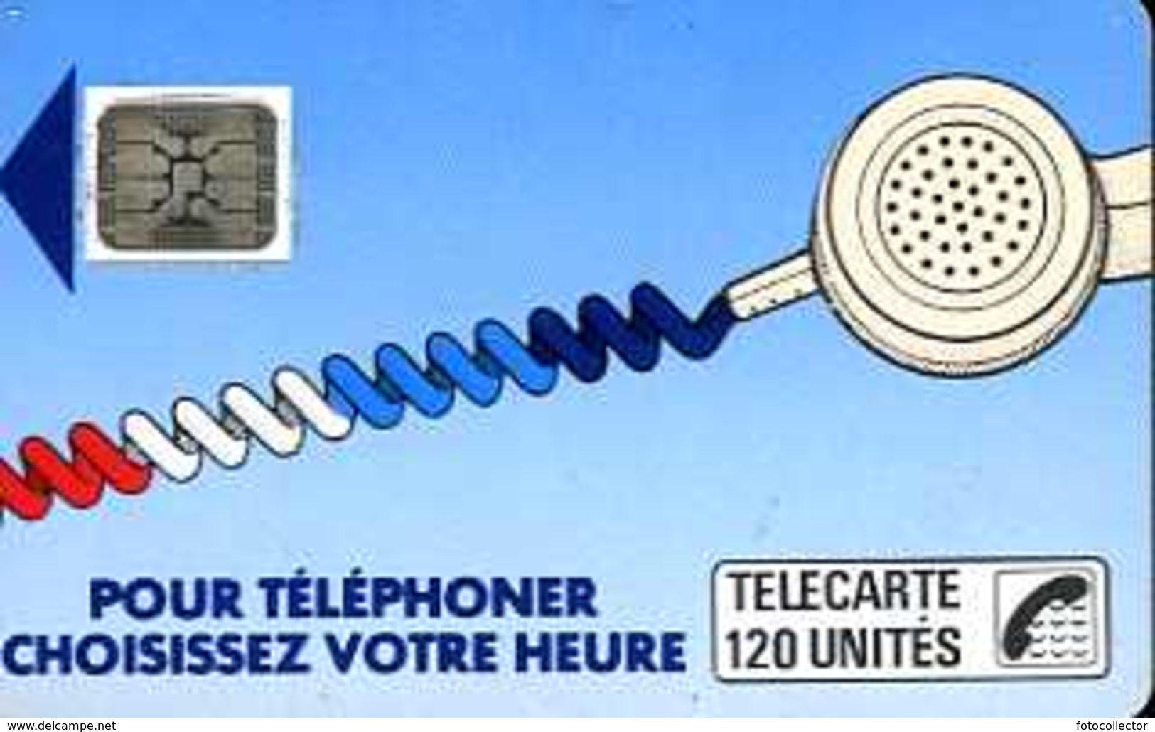 Télécarte 120 : France Telecom Pour Téléphoner Choisissez Votre Heure (1988) - Opérateurs Télécom