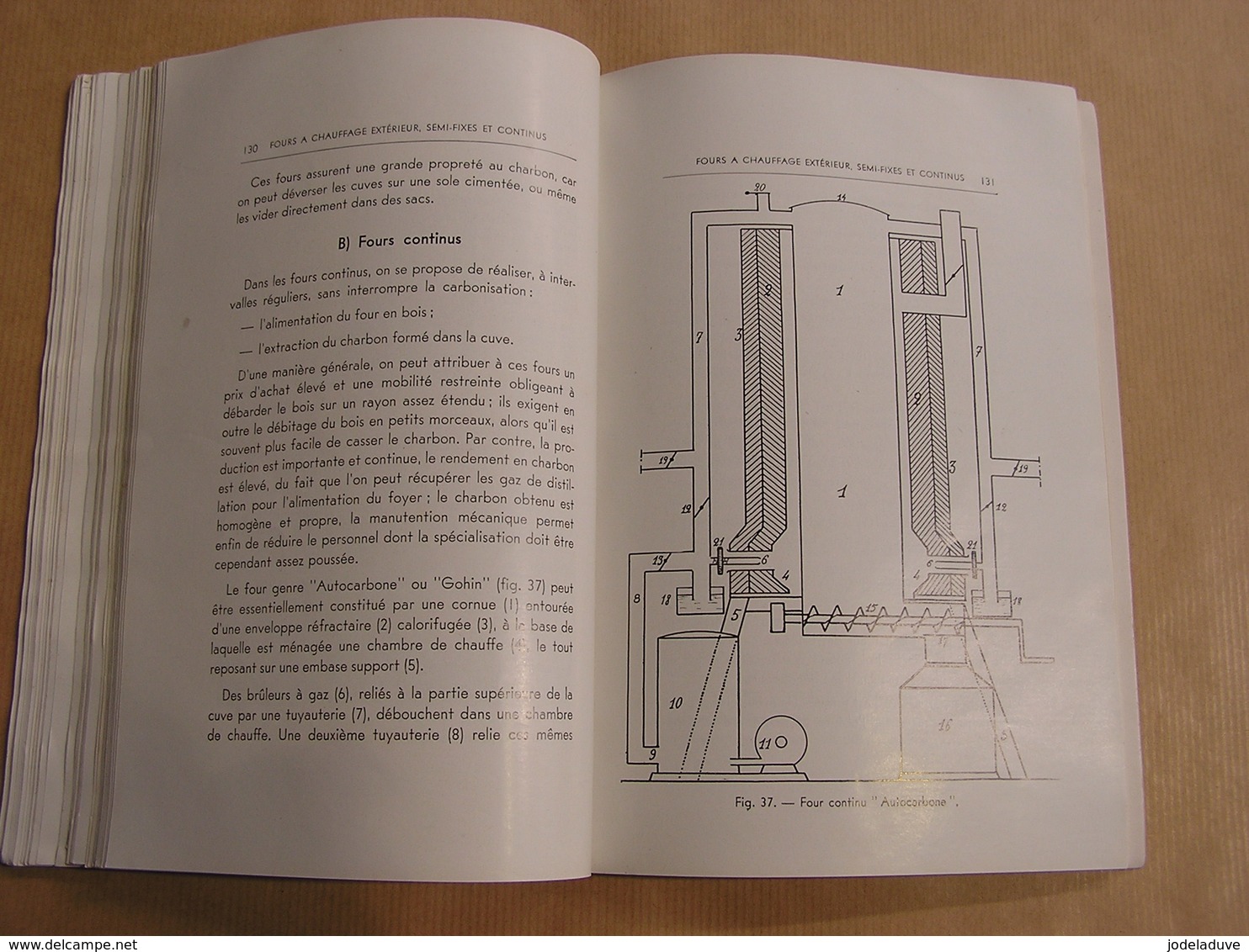 LE CHARBON DE BOIS Traité Pratique de Carbonisation Technique Charbonniers Forêt Fabrication Combustion Four Historique