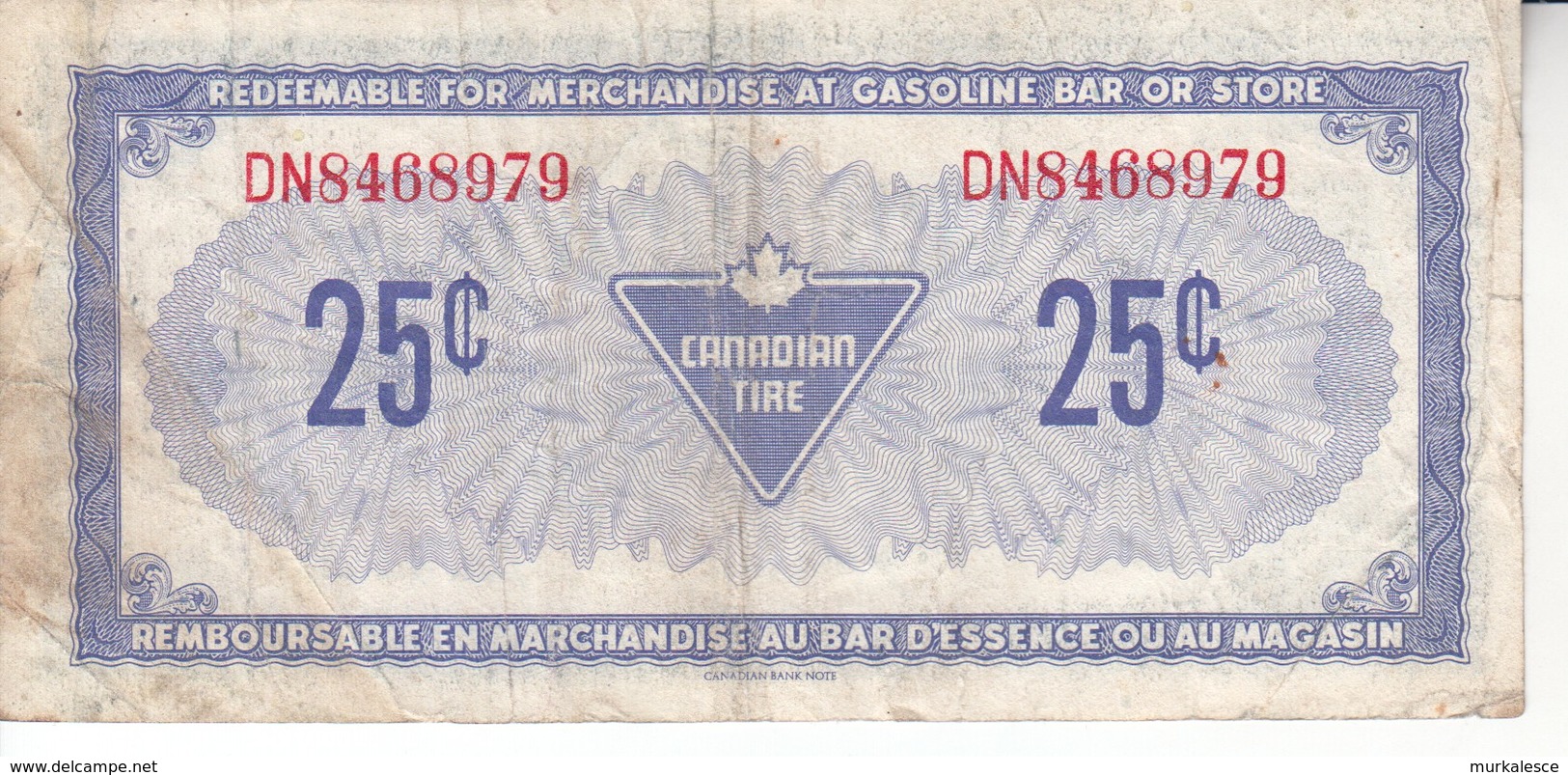 2038    3  X  CANADIAN  TIRE    BON - Canada