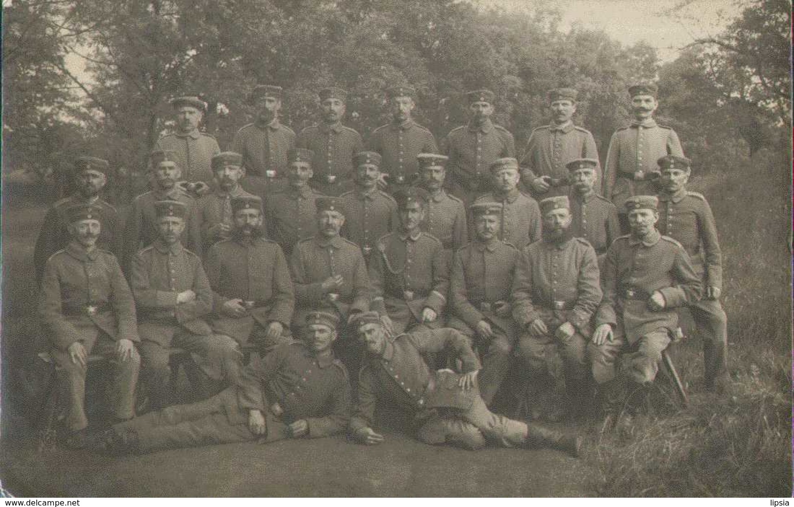 Soldaten-Portrait, Infanterie-Regiment, Feldpost, Dessau, Foto-Postkarte, Militär, Deutsches Reich - Weltkrieg 1914-18