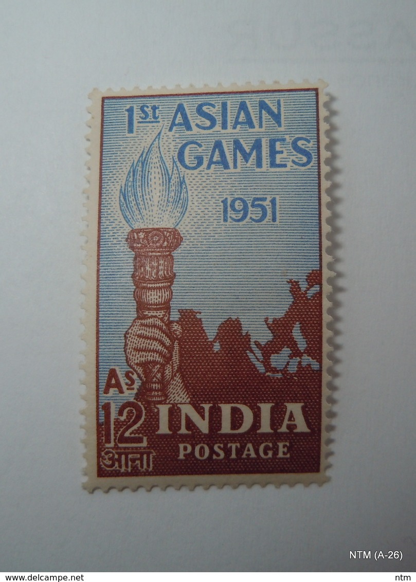 India	1951	Stamp On 1st Asian Games (1951) 12A. SG 336, MH - Unused Stamps