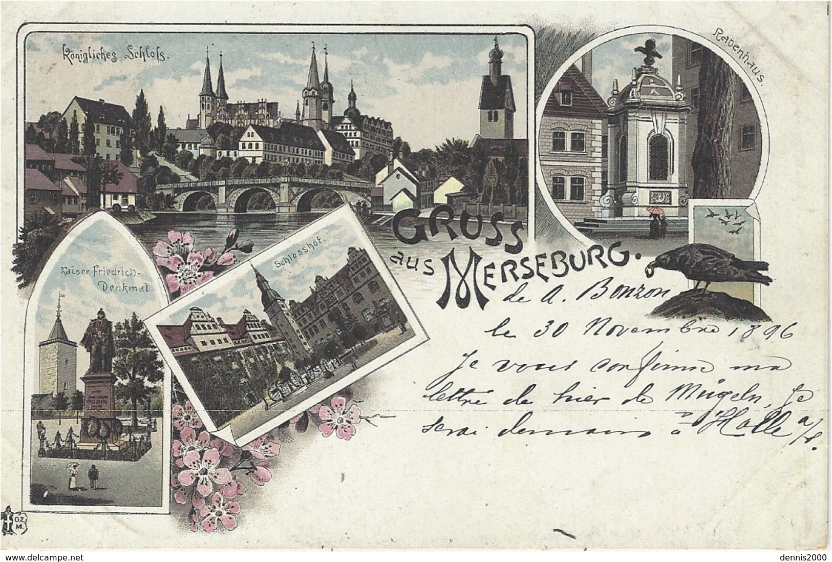 GRUSS Aus MERSEBURG - 1896 - O Z / M - Merseburg