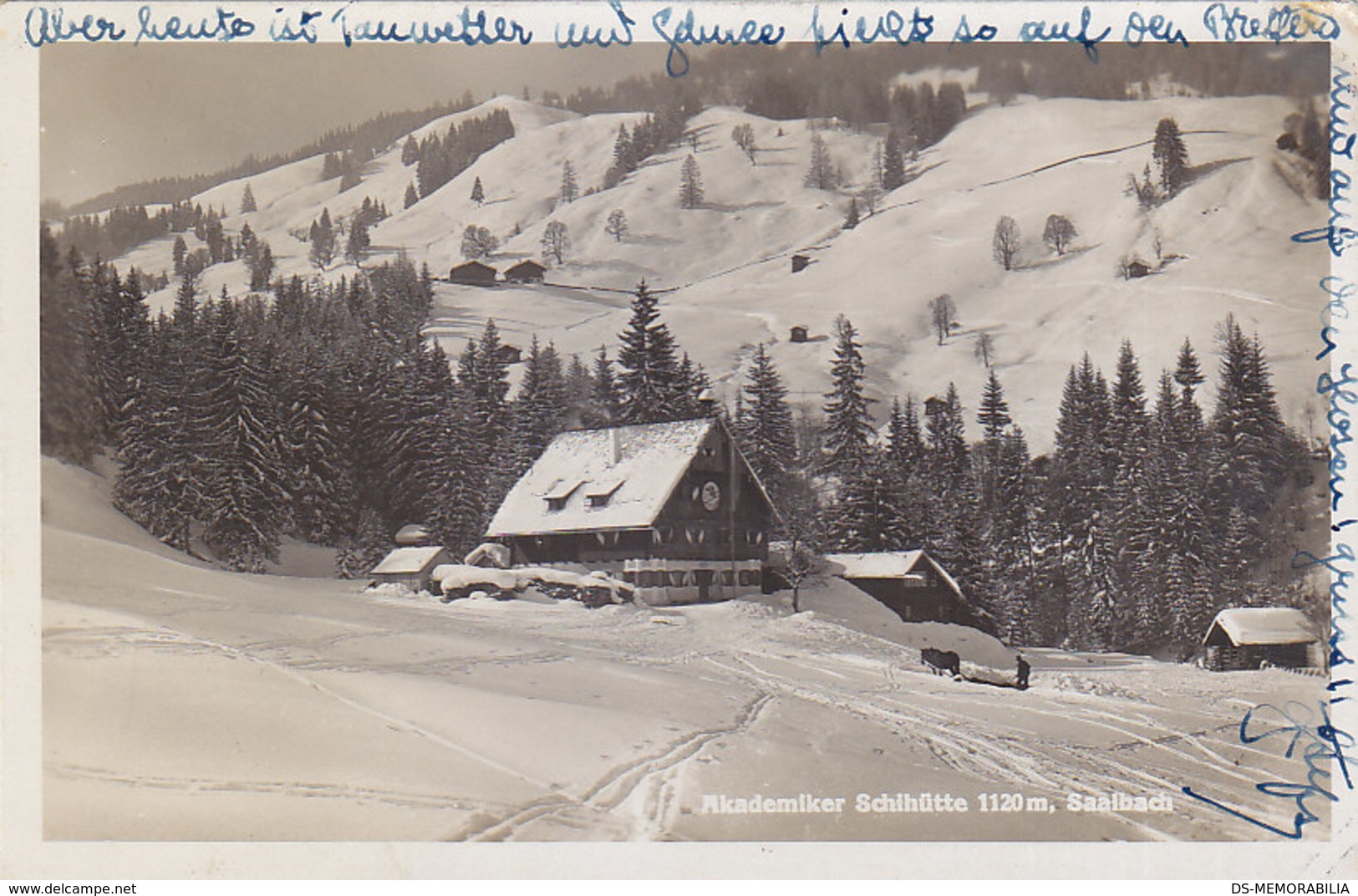 Saalbach - Akademiker Schihutte 1932 - Saalbach