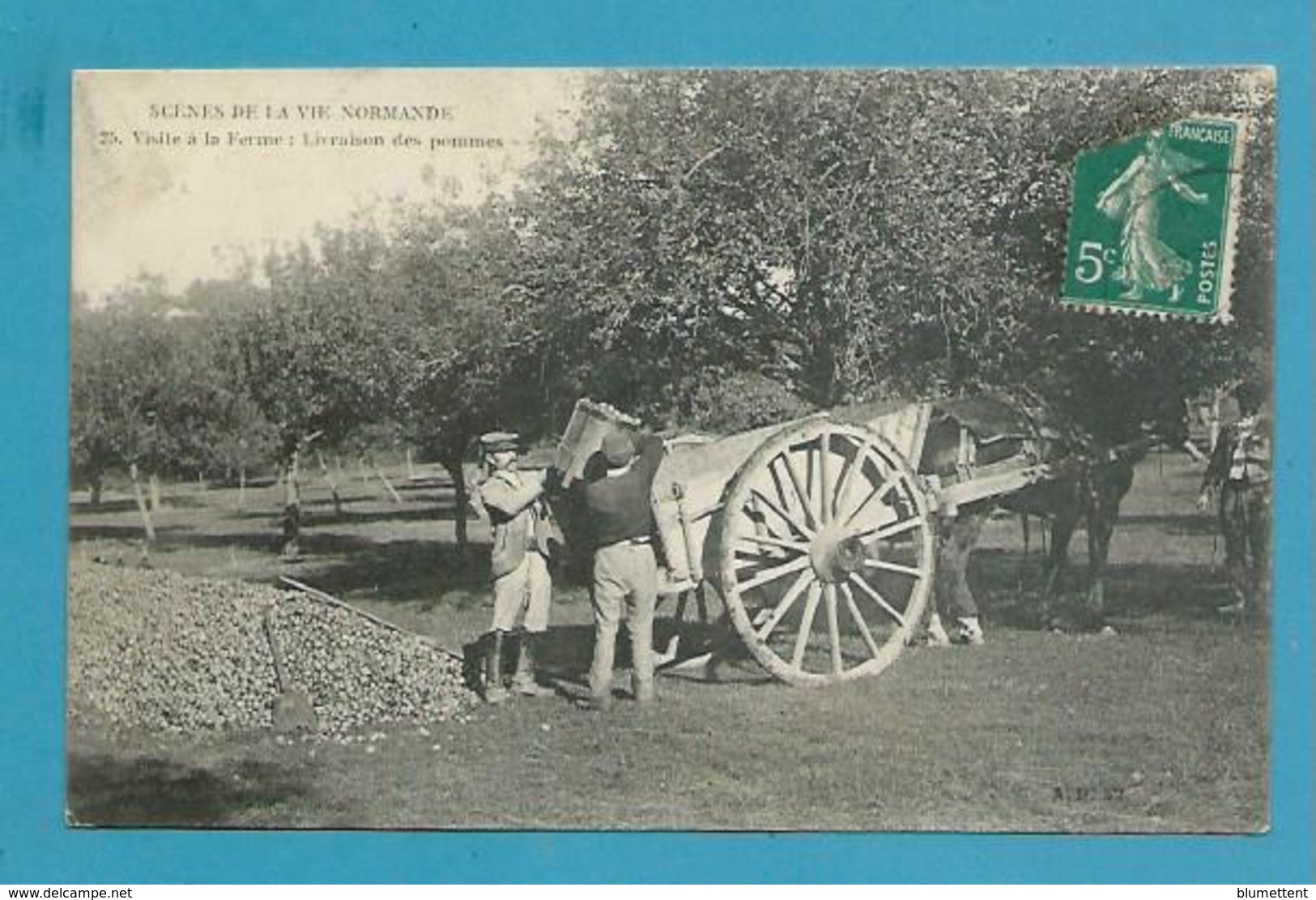 CPA 25 - Scènes De Ma VIE NORMANDE Visite à La Ferme : Livraison Des Pommes - Sonstige & Ohne Zuordnung