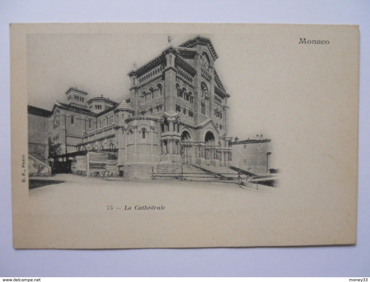 Monaco La Cathédrale Avant 1904 Par B.F. Paris - Cathédrale Notre-Dame-Immaculée