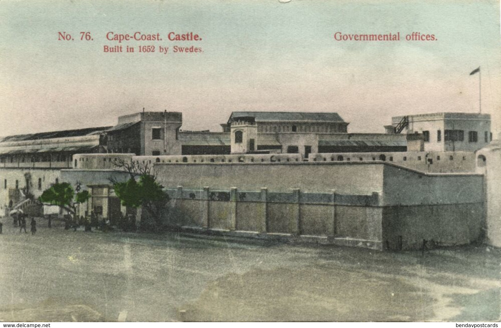 Ghana, Gold Coast, CAPE COAST, Castle, Government Offices (1910s) Postcard - Ghana - Gold Coast