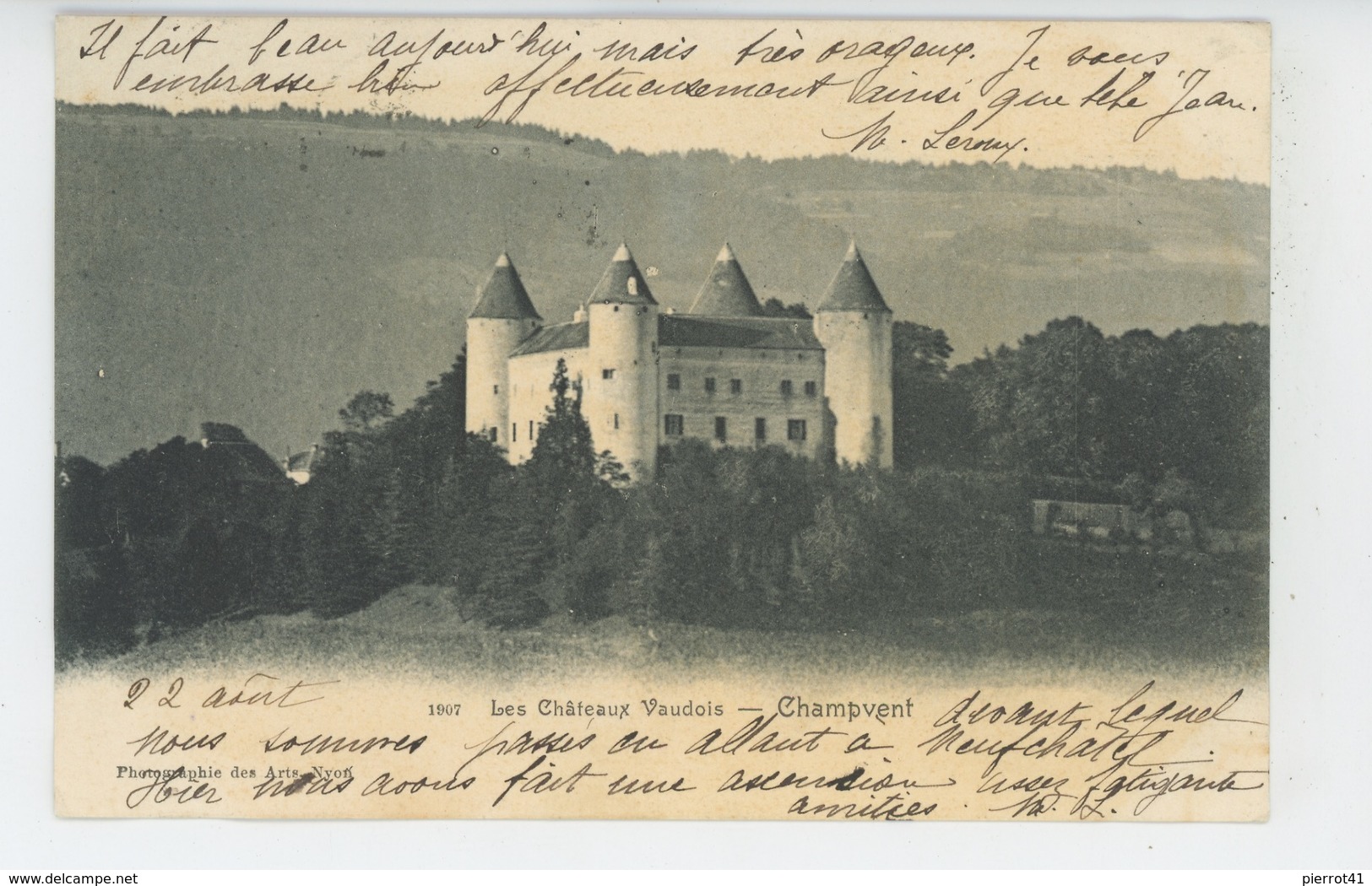 SUISSE - Les Châteaux Vaudois - CHAMPVENT - Champvent 