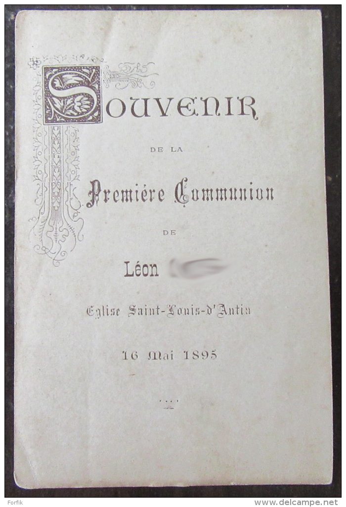 Image Pieuse / Holy Card - Souvenir De Communion - Blanchard Orléans N°2038 - Le 16 Mai 1895 - Images Religieuses