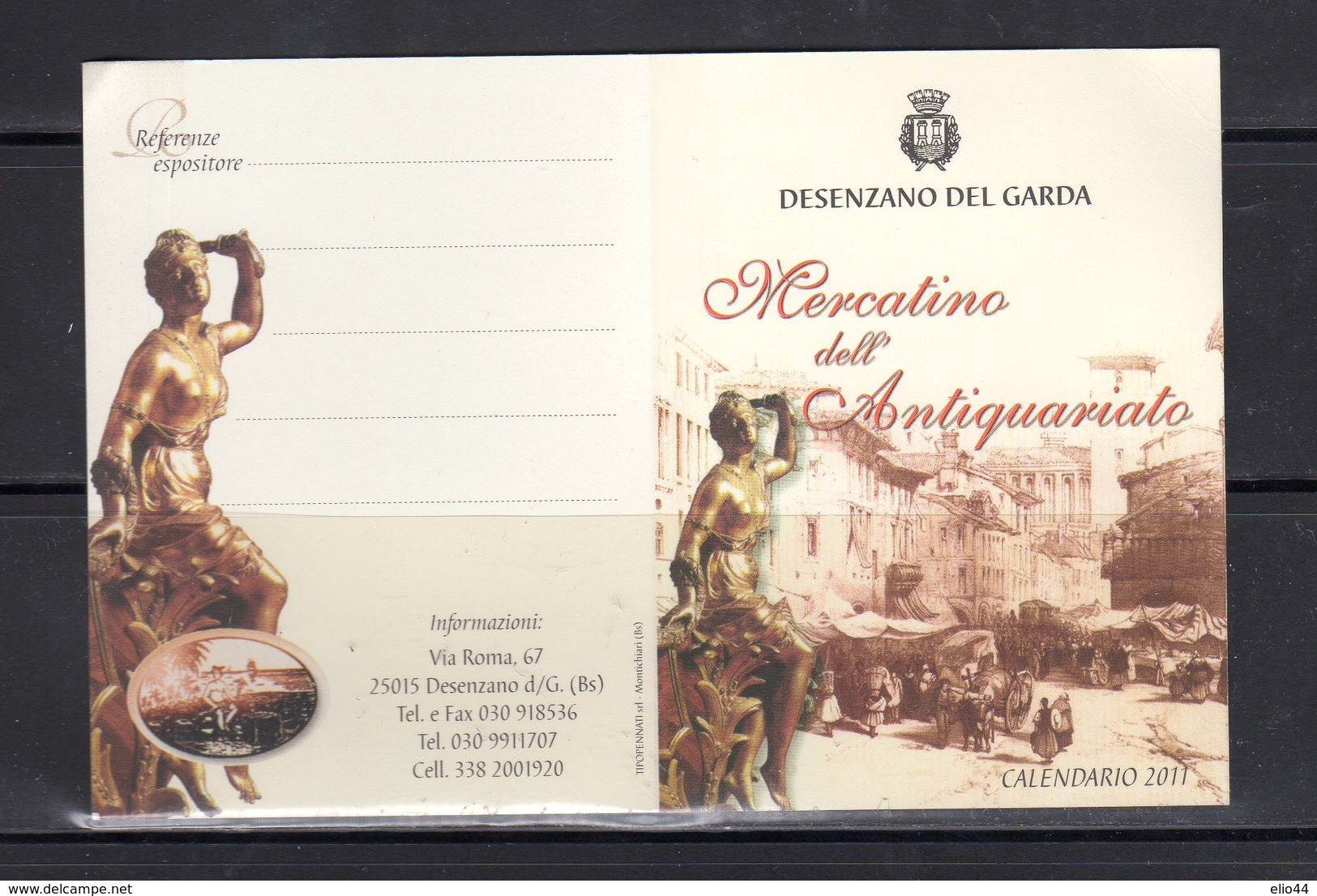 Desenzano Del Garda (BS) - Mercatino Dell'Antiquariato - Calendario 2011 - - Formato Piccolo : 2001-...