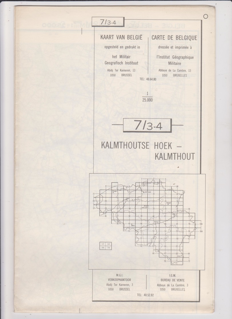 CARTE ETAT MAJOR KALMTHOUTSE HOEK KALMTHOUT HOOGERHEIDE NIEUWMOER OSSENDRECHT  ETC - Cartes Géographiques