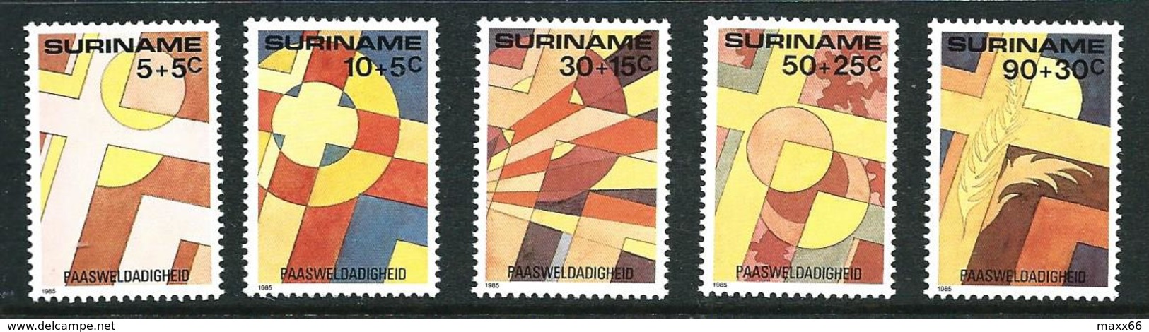 SURINAME MNH - 1985 Easter - Pasqua - Vari Cent - Michel SR 1125 1129 - Suriname