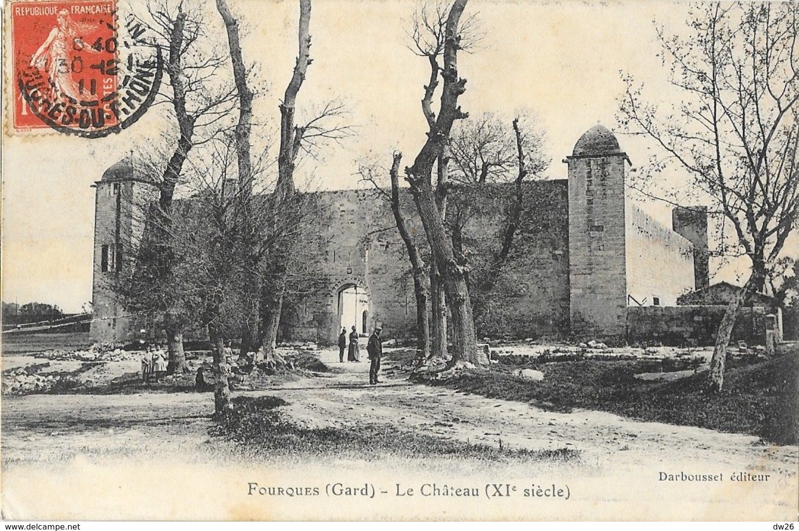 Fourques (Gard) - Le Château Du XIe Siècle - Edition Dardousset - Carte Animée De 1911 - Altri & Non Classificati