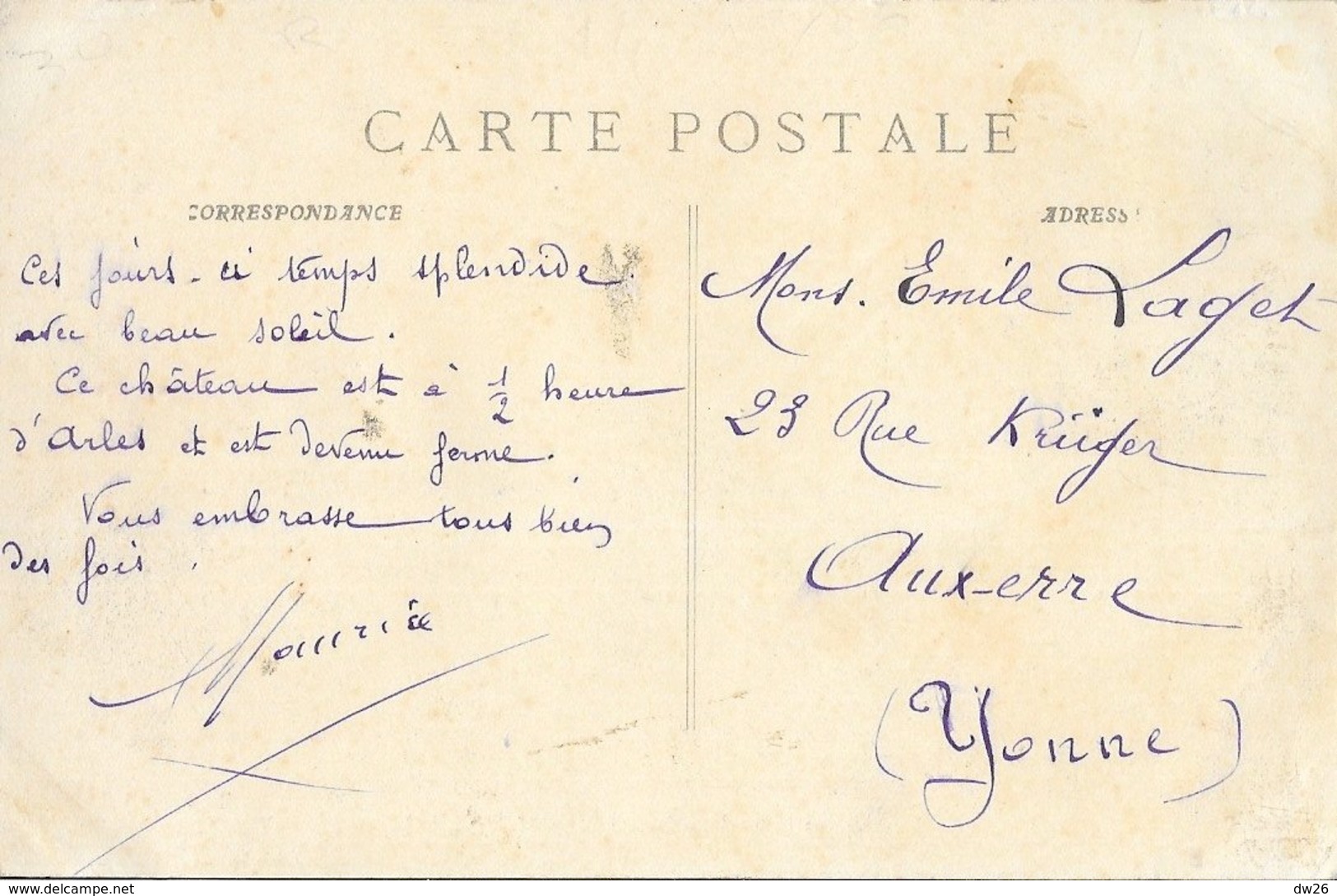 Fourques (Gard) - Le Château Du XIe Siècle - Edition Dardousset - Carte Animée De 1911 - Altri & Non Classificati