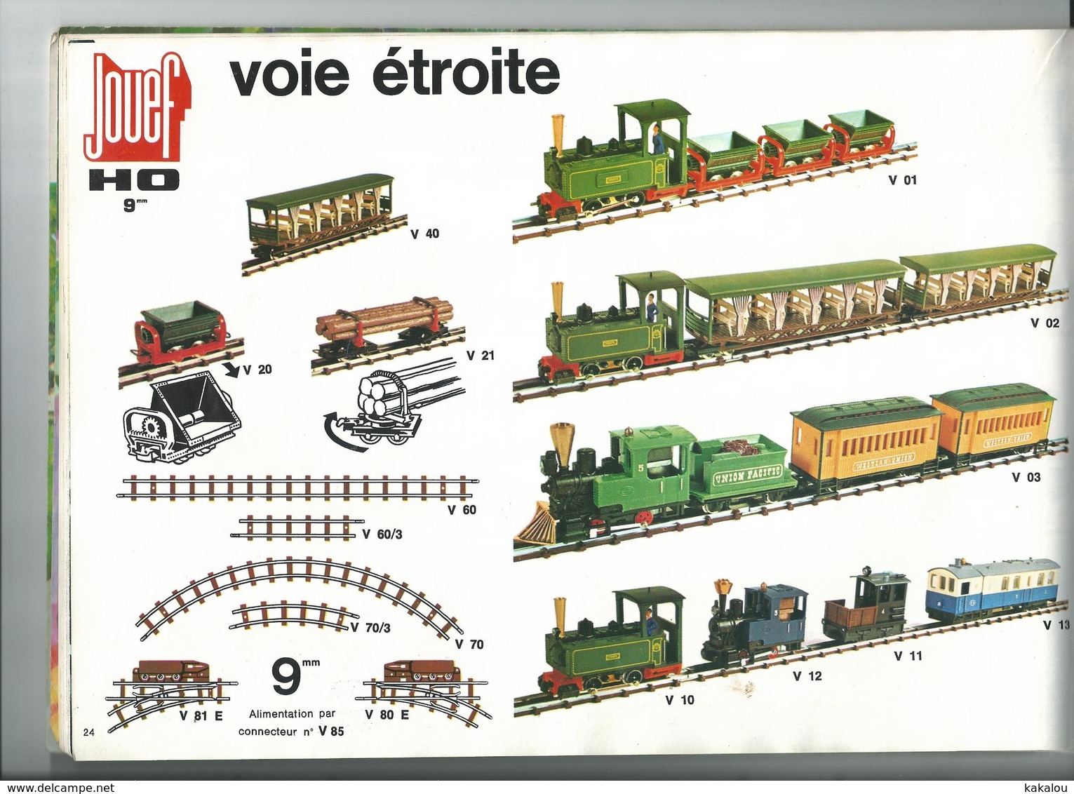 CATALOGUE JOUEF Trains Et Voitures Revendeur Vesoul 1971/1972 - Oud Speelgoed