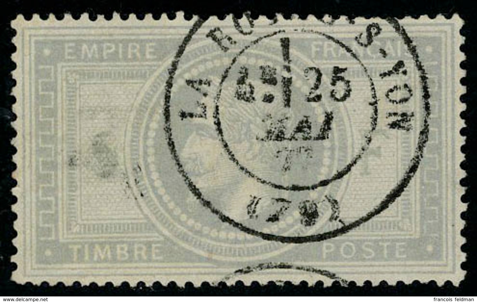Oblitéré N° 33, 5f Empire Obl Cachet à Date La Roche Sur Yon, Pd, Aspect T.B. - Other & Unclassified