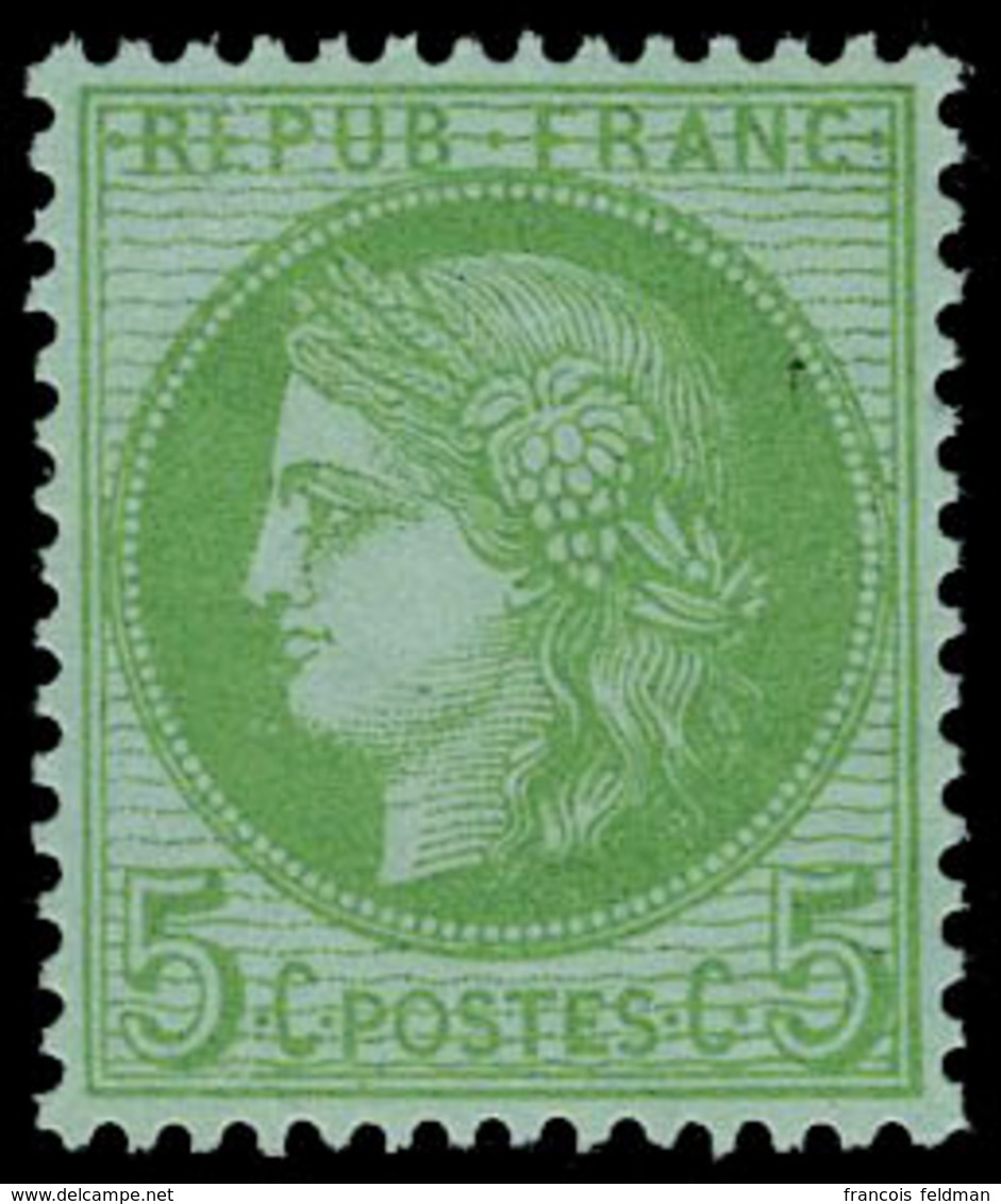 Neuf Sans Charnière N° 53, 5c Vert Jaune Centrage Parfait, Superbe - Other & Unclassified