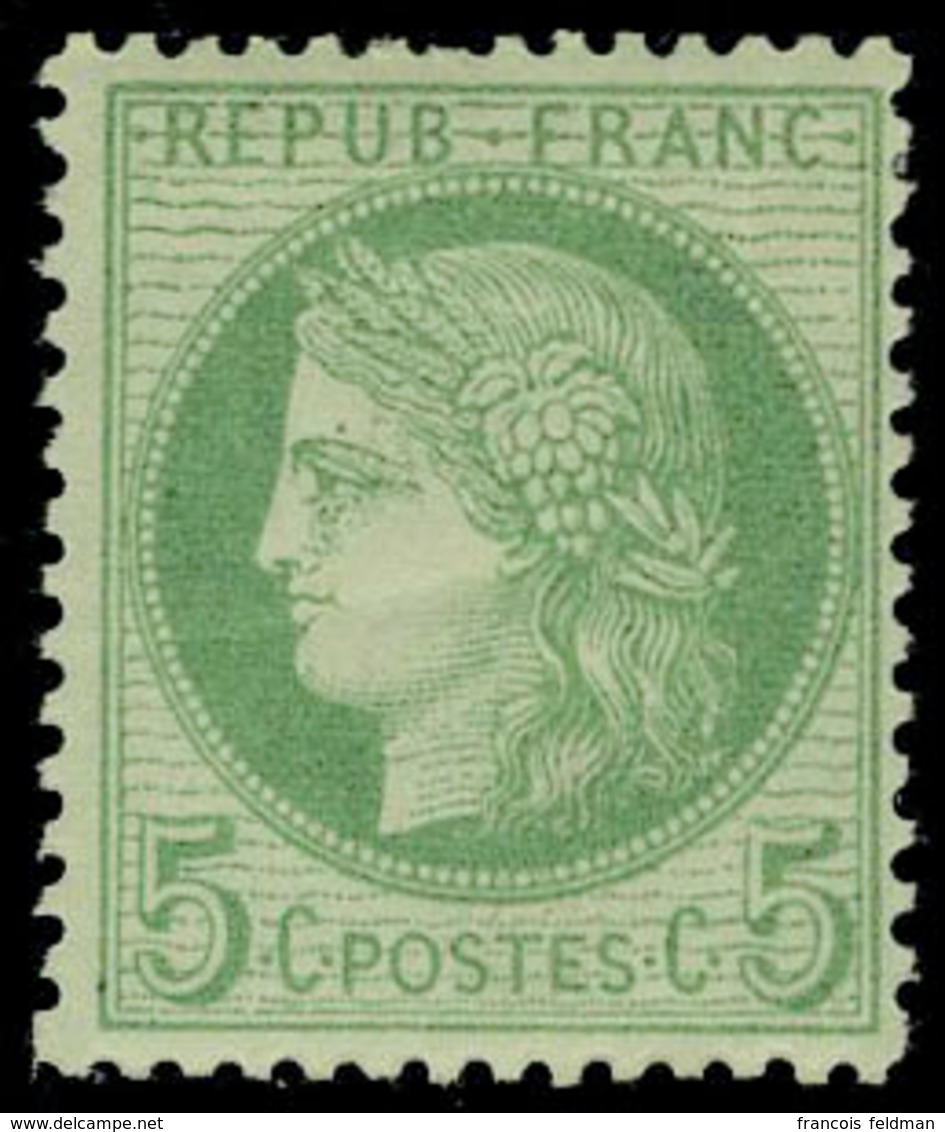 Neuf Avec Charnière N° 53a, 5c Vert Sur Blanc, T.B. - Other & Unclassified
