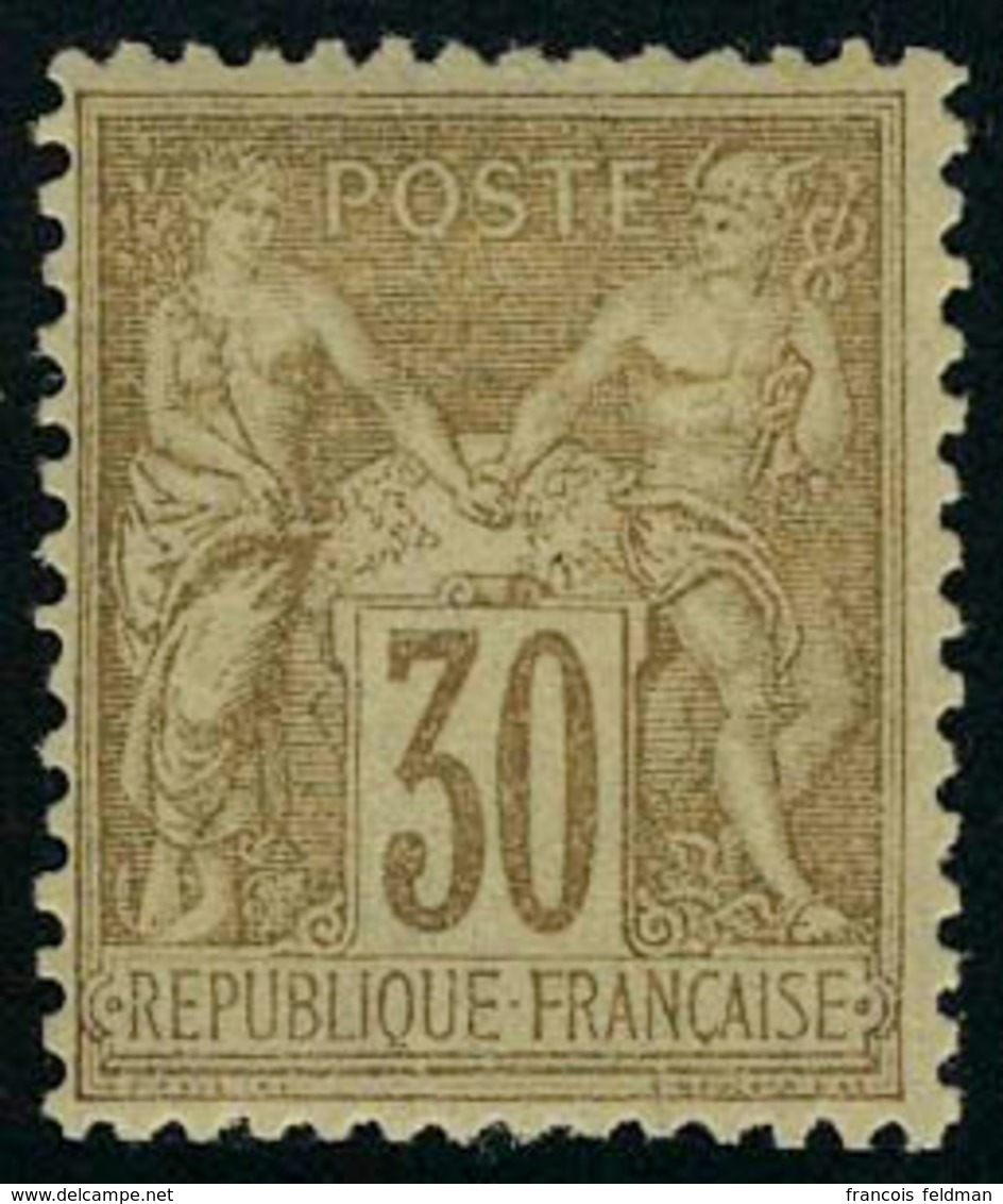 Neuf Avec Charnière N° 80, 30c Brun Jaune Type II, T.B. - Otros & Sin Clasificación