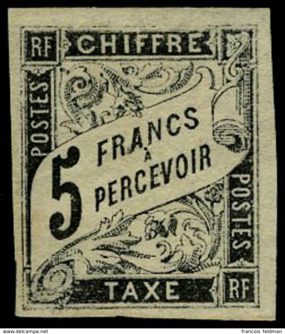 Neuf Avec Charnière N° 12, 13 Et 14, 1f, 2f Et 5f Noir T.B. Signés - Other & Unclassified