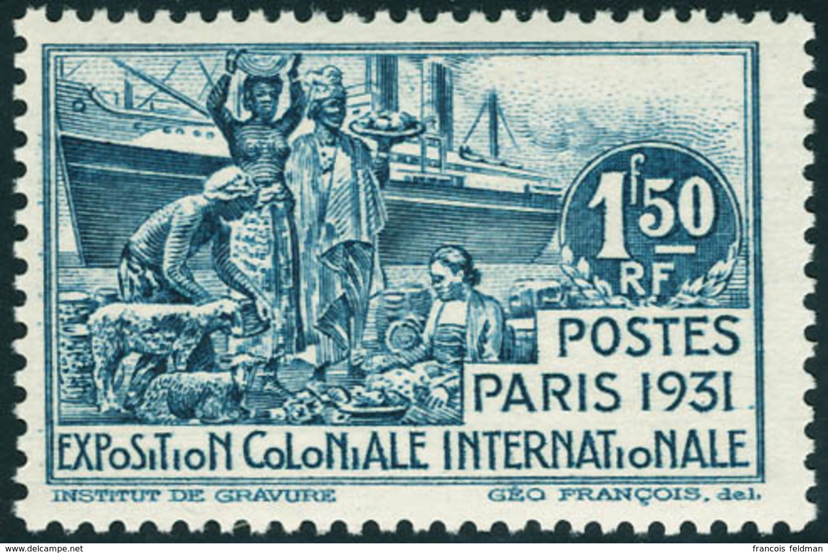 Neuf Sans Charnière N° 152a, 1.50 Expo 1931 Sans Cameroun, T.B. - Other & Unclassified