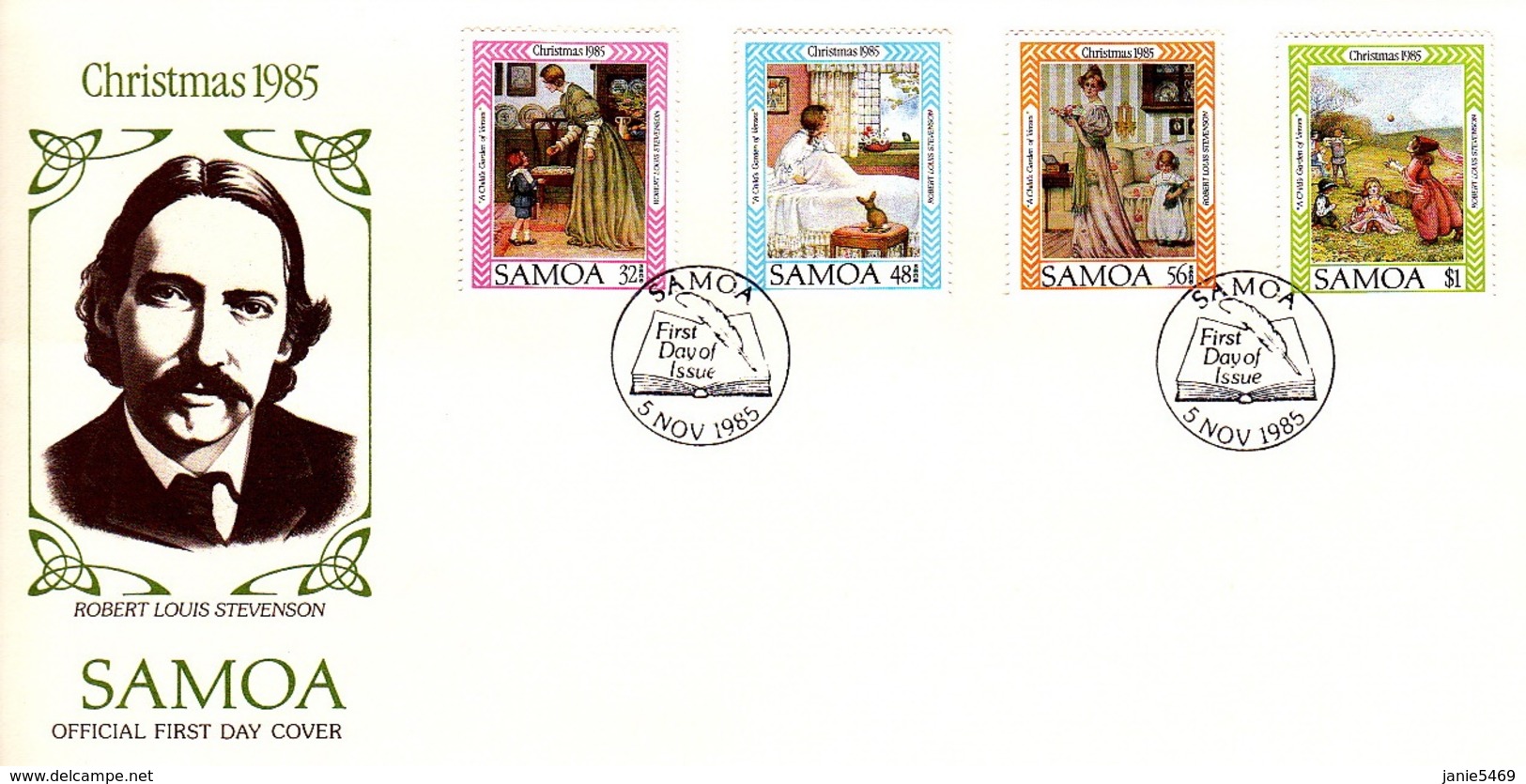 Samoa 1985 Christmas FDC - Samoa