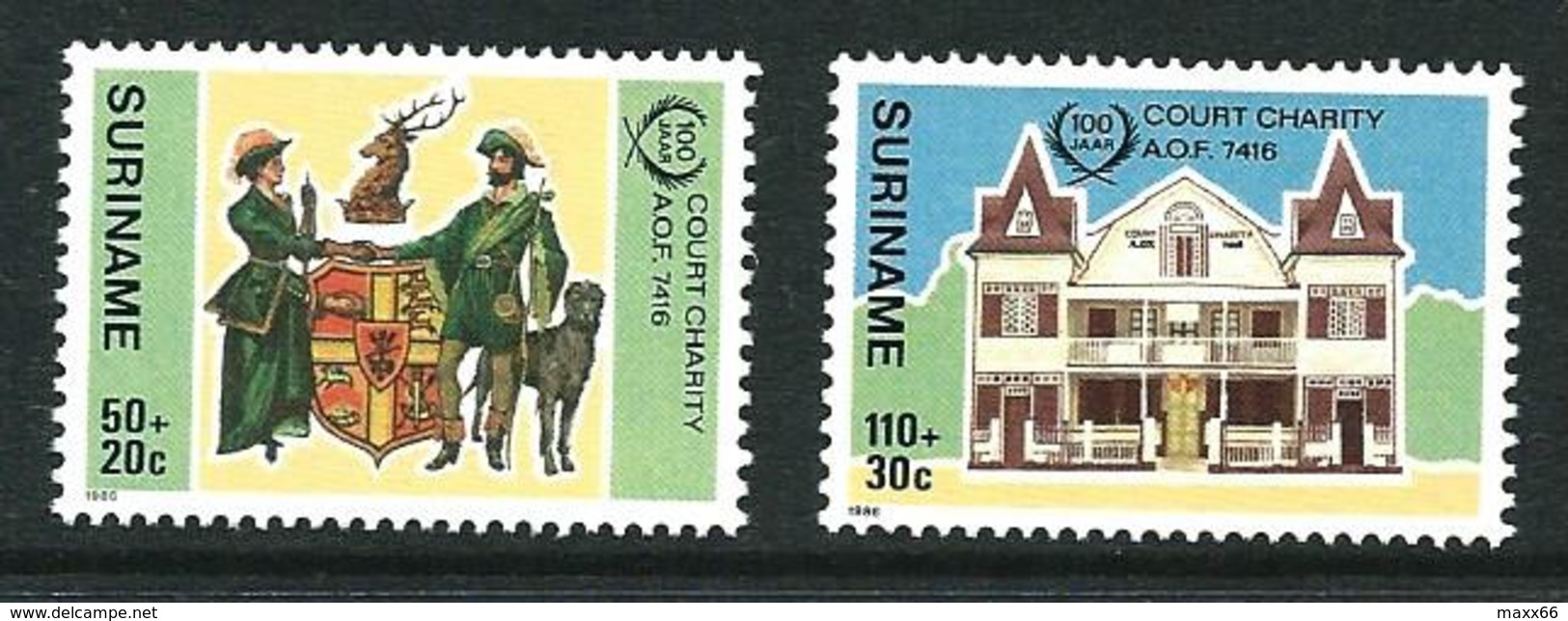 SURINAME MNH - 1986 The 100th Anniversary Of Foresters' Court Charity - Vari Cent - Michel SR 1183 1184 - Suriname