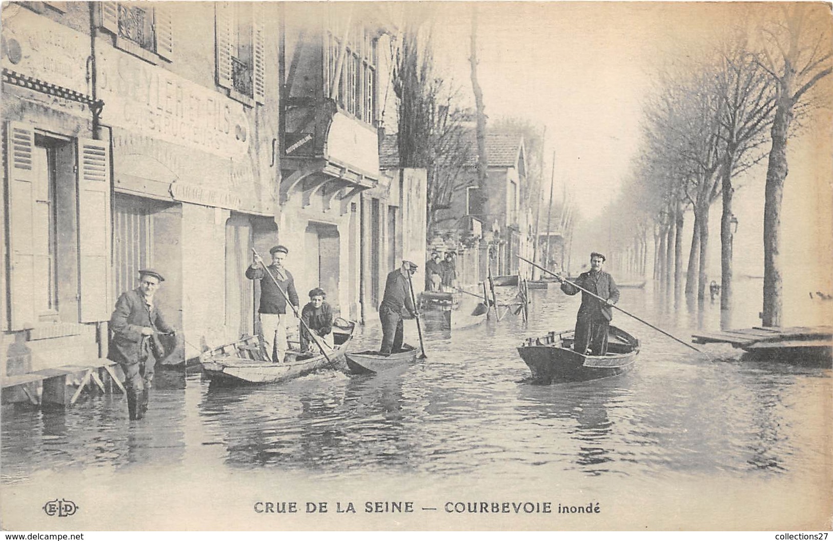 92-COURBEVOIE- CRUE DE SEINE- INONDE - Courbevoie