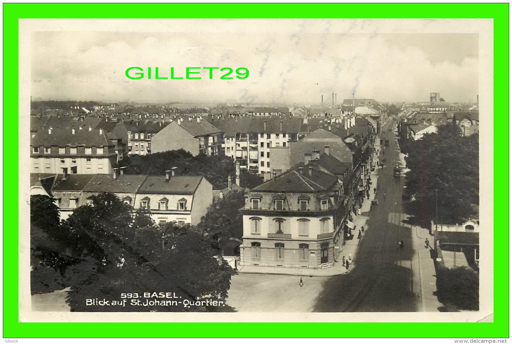 BASEL, SUISSE - BLICK AUF ST JOHANN-QUARTIER - TRAVEL - BÂLE, VUE SUR LE QUARTIER-ST. JEAN - XAVER FREY - - Bâle