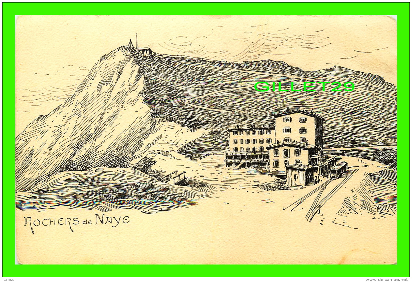 MELTZER, SUISSE -  ROCHERS DE NAYE - ENDOS NON DIVISÉ - V. C. - - Roche