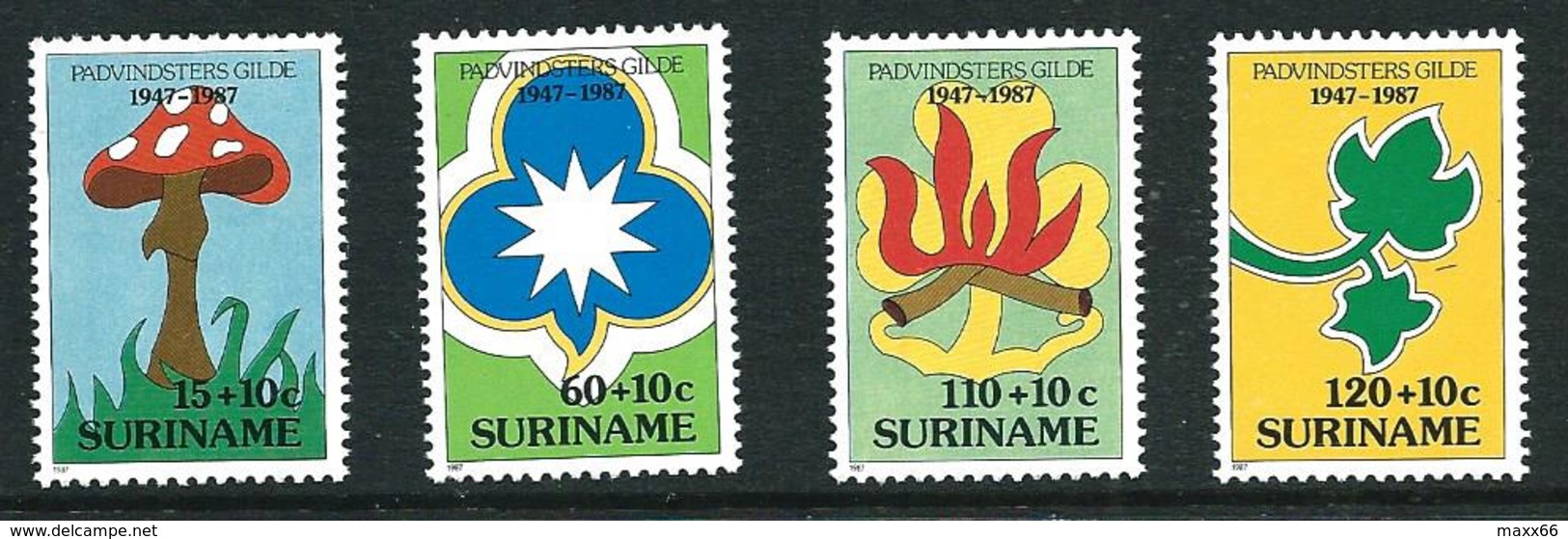 SURINAME MNH - 1987 The 40th Anniversary Of Surinam Girl Guides - Vari Cent - Michel SR 1210 1213 - Suriname