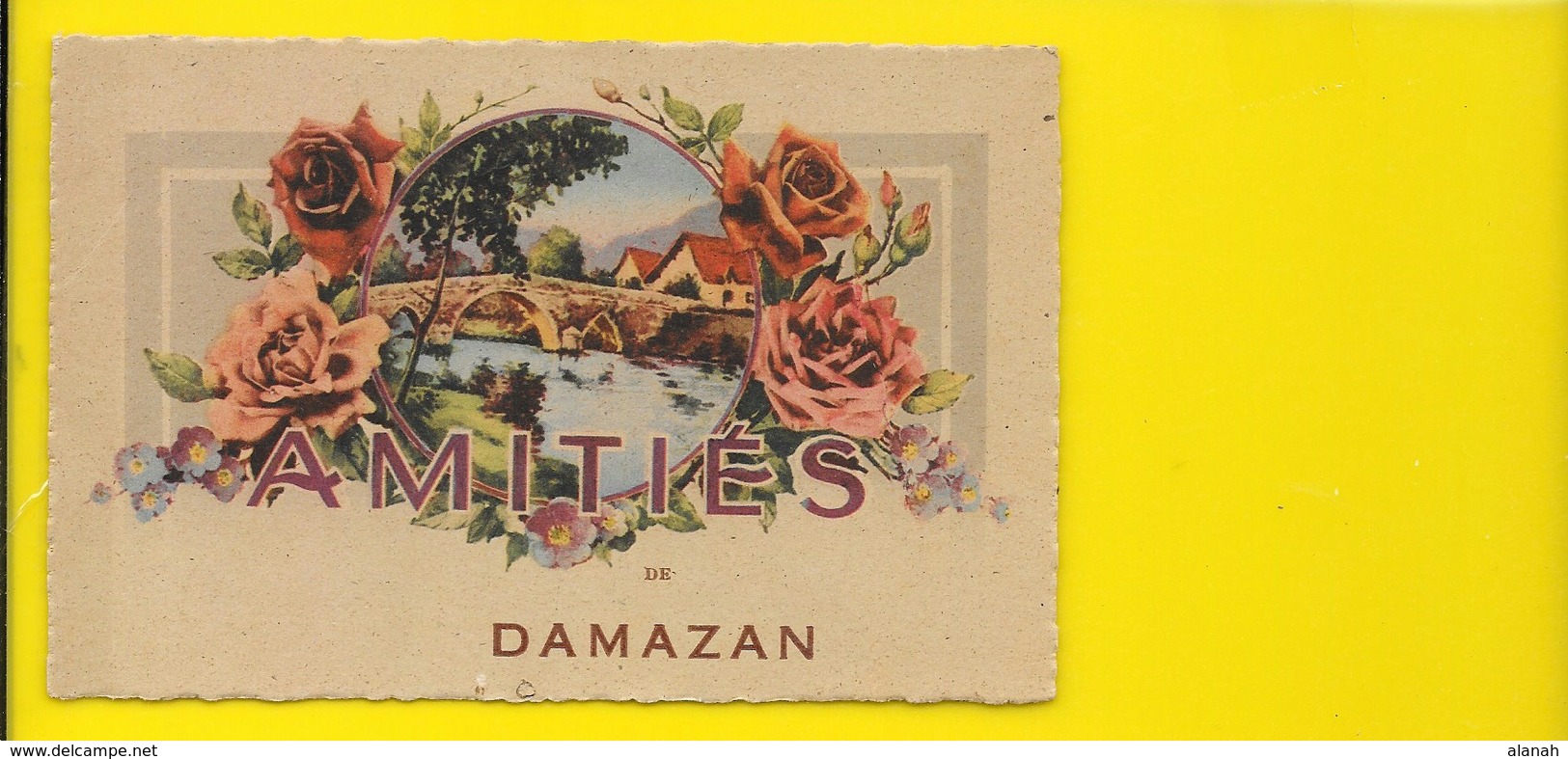 DAMAZAN Fantaisie Amitiés Fleurs (ROB) Lot & Garonne (47) - Damazan