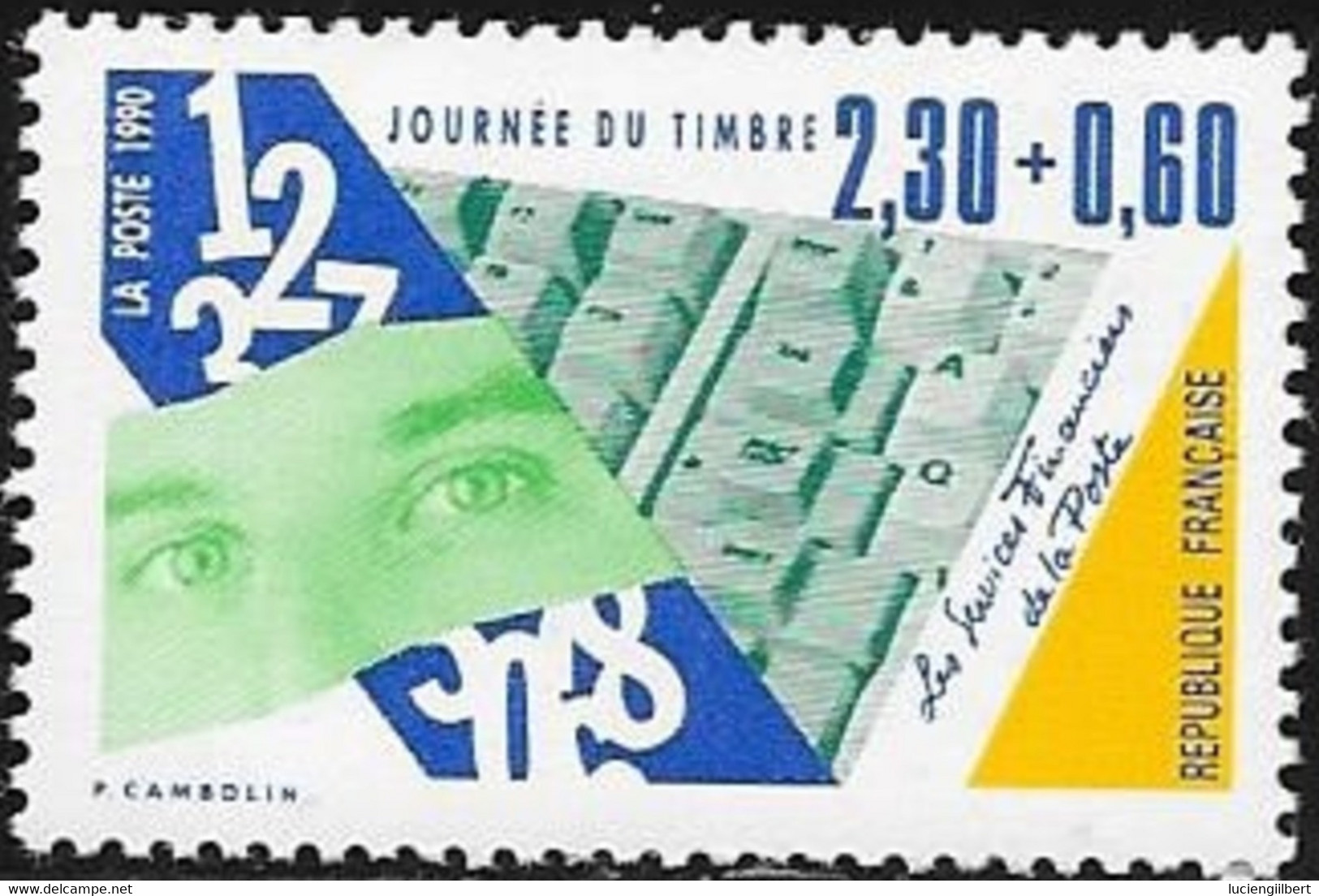 TIMBRE N° 2640  FRANCE -  NEUF  -  JOURNEE DU TIMBRE  - 1990 - Nuevos