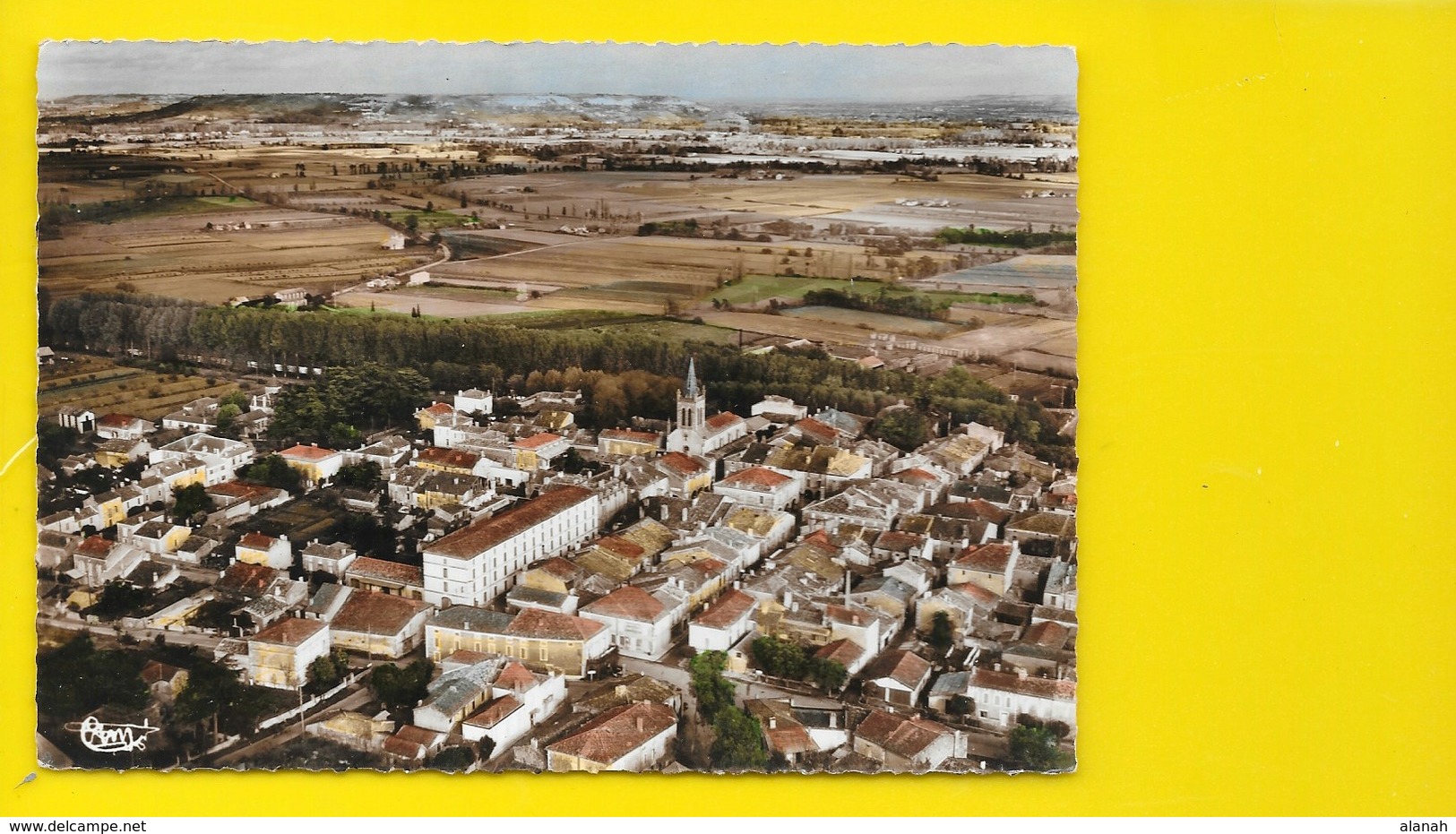 DAMAZAN Vue Générale Aérienne Et Plaine De La Garonne  (Combier N° 9-50 A) Lot & Garonne (47) - Damazan