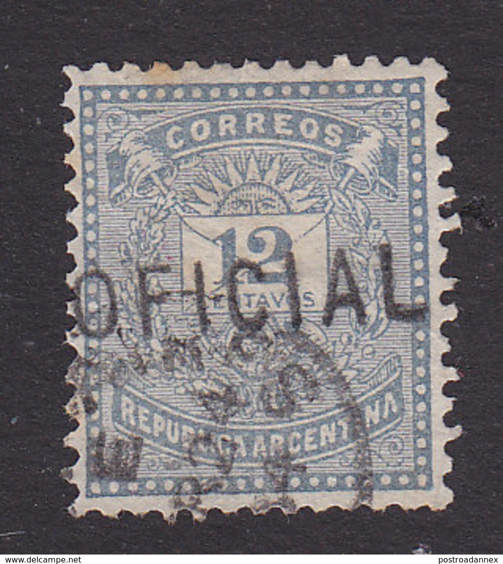 Argentina, Scott #O27, Used, Regular Issues Overprinted, Issued 1884 - Service