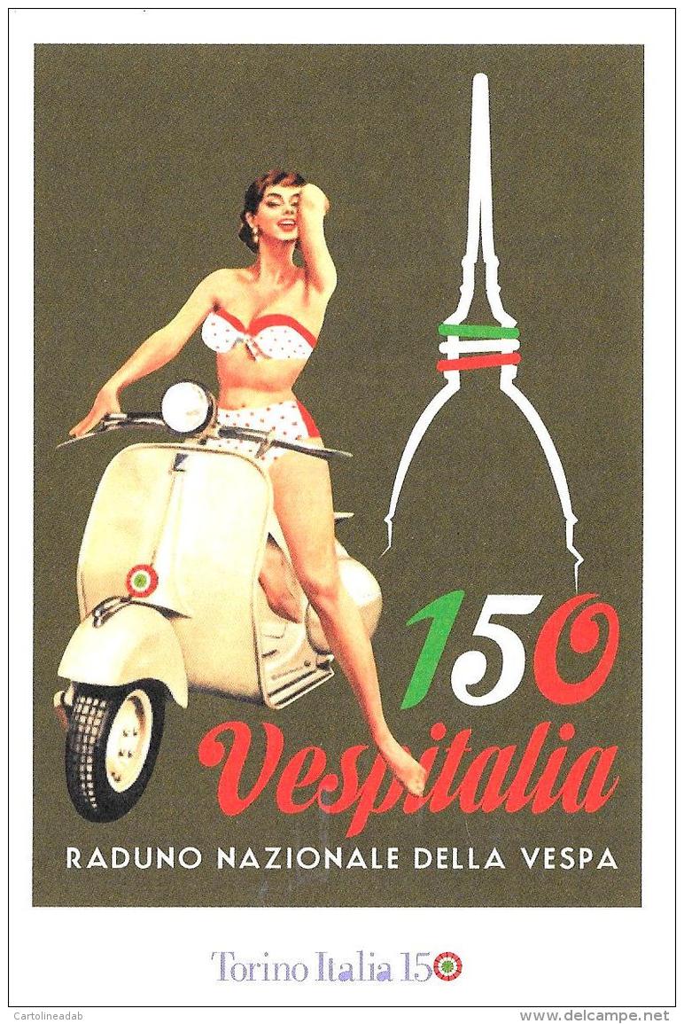 [MD1387] CPM - 150 VESPITALIA - RADUNO NAZIONALE DELLA VESPA - TORINO ITALIA 150 - Non Viaggiata - Motorbikes