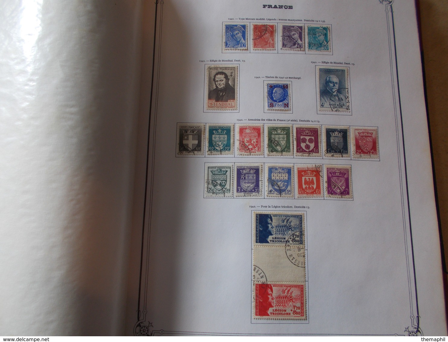 FRANCE 1900 a 1936 ensuite 1941 a 1969 complet + P.A. taxe etc... tous obl.