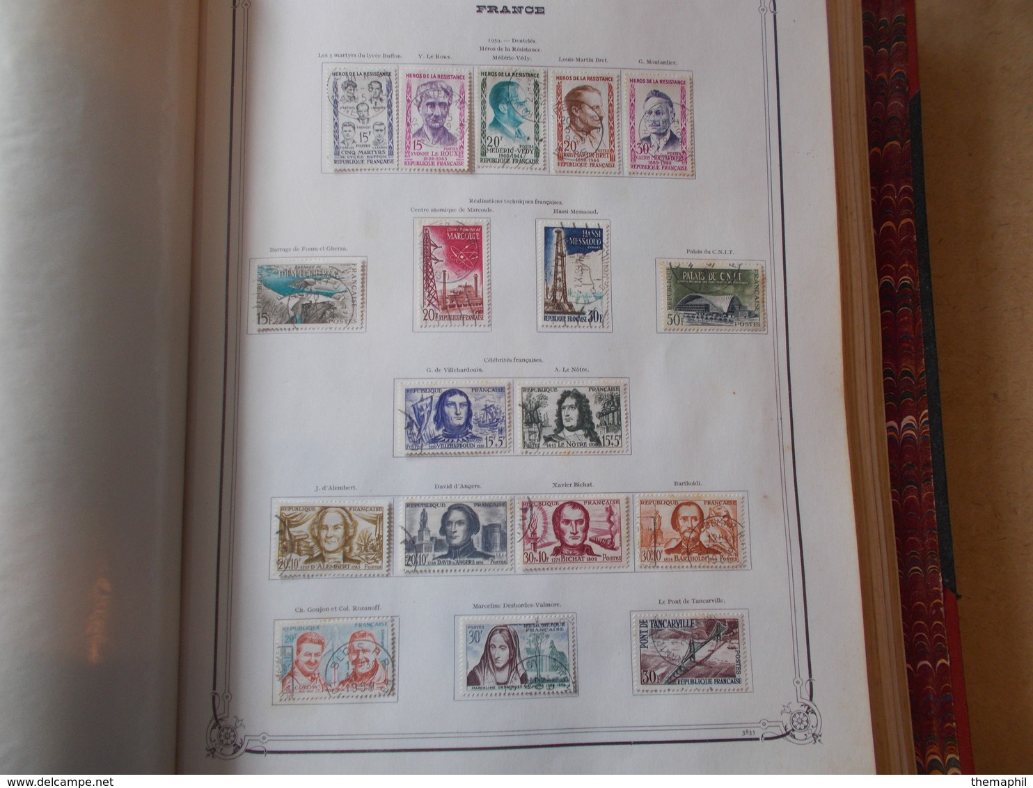 FRANCE 1900 a 1936 ensuite 1941 a 1969 complet + P.A. taxe etc... tous obl.