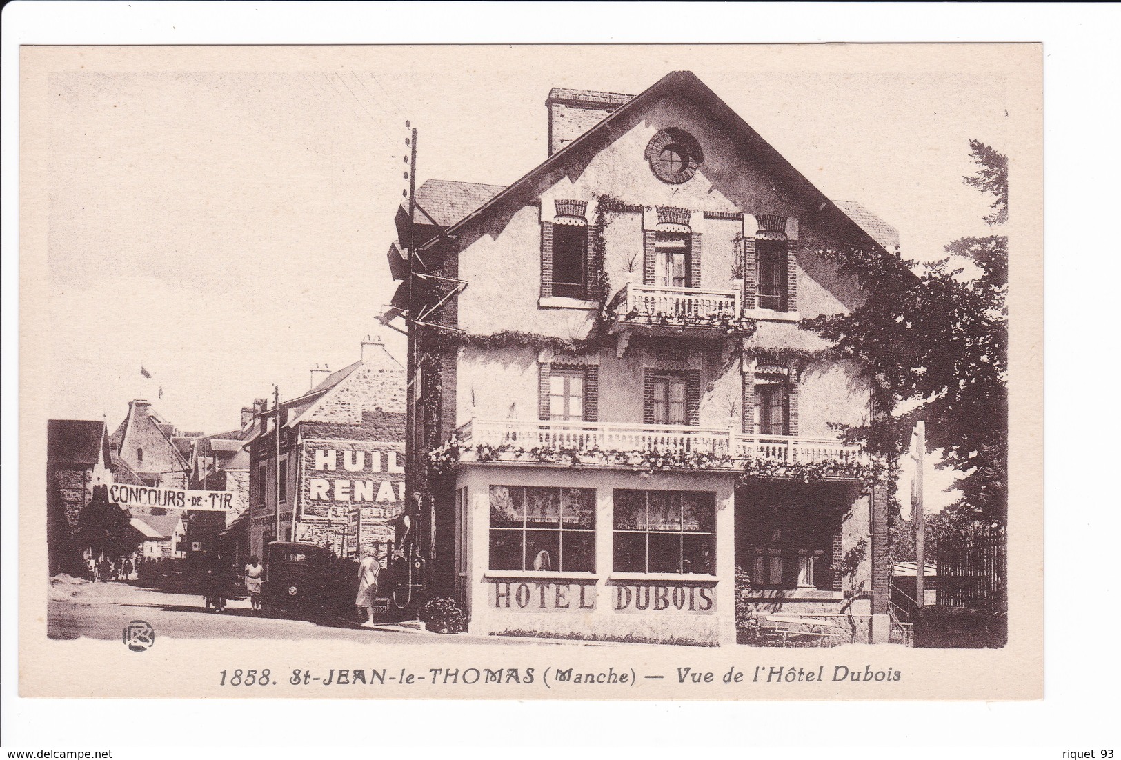 1858 - St-JEAN Le THOMAS - Vue De L'Hôtel Dubois - Autres & Non Classés