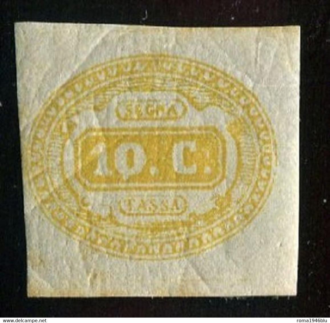 REGNO 1863 SEGNATASSE 10 C. OCRA * GOMMA ORIGINALE C.ENZO DIENA - Impuestos