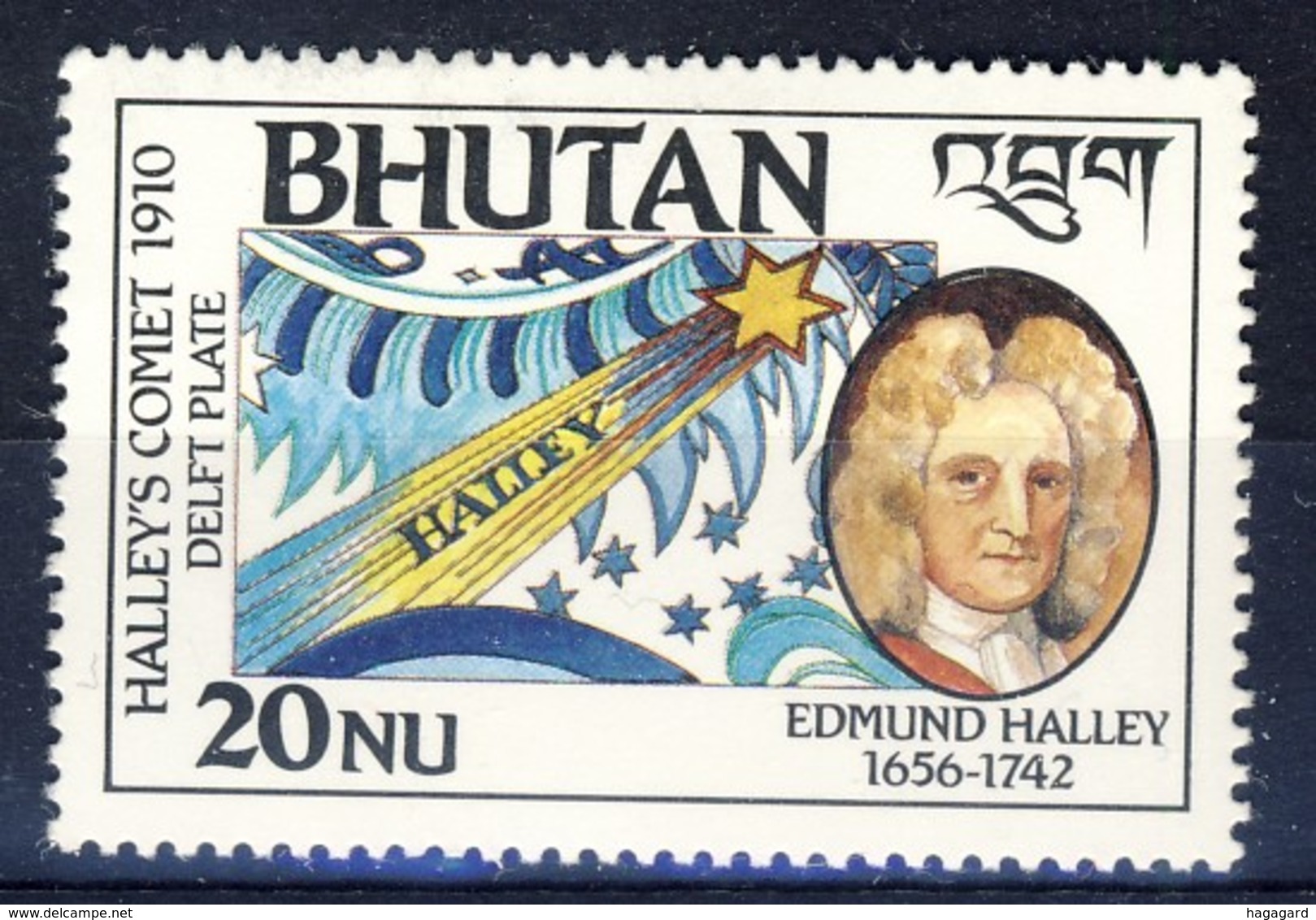 +Bhutan 1986. Halley. Michel 1002. MNH(**) - Bhoutan