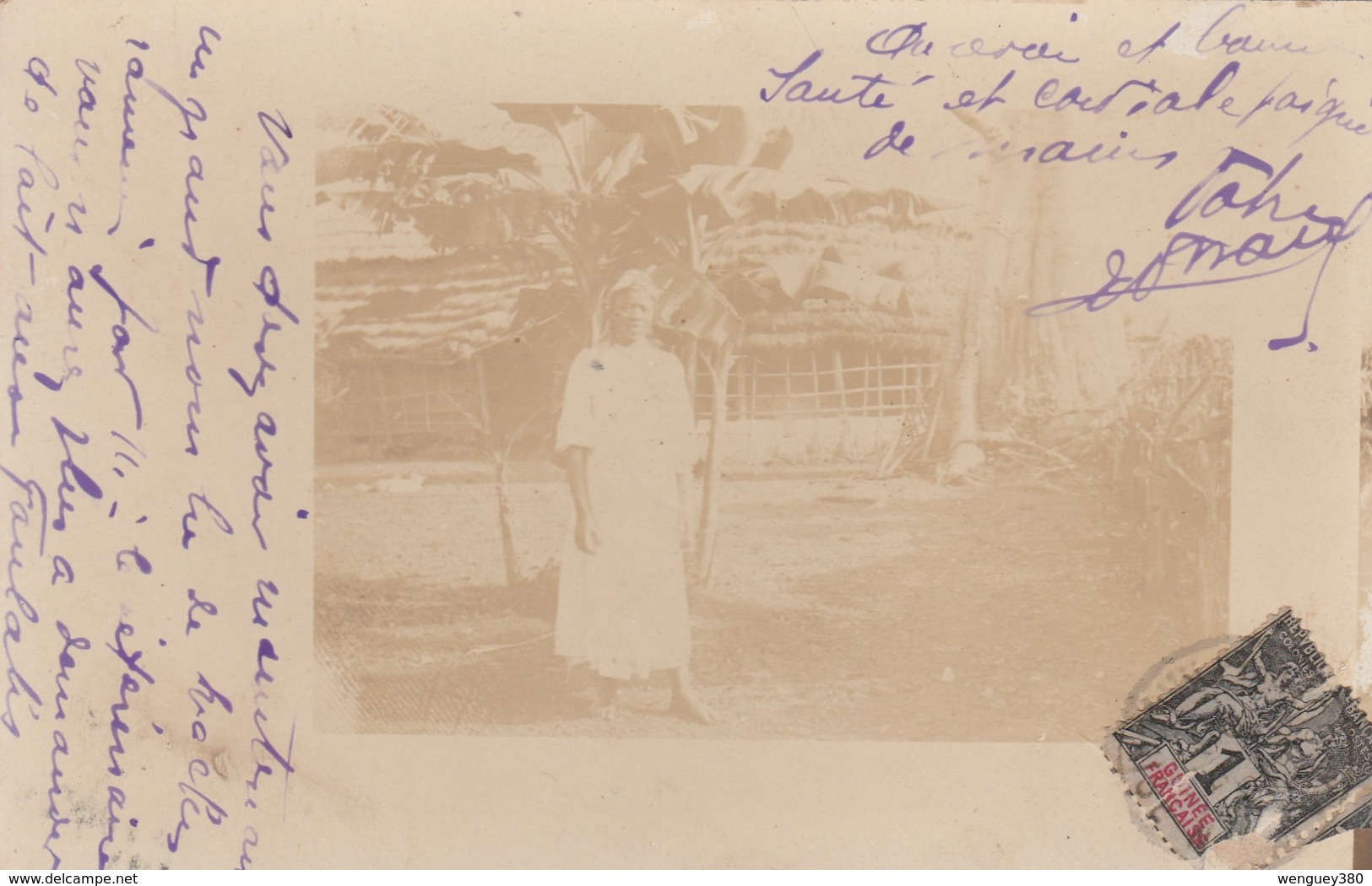 KANKAN     GUINEE  FRANCAISE      CARTE PHOTO  1908  Voir Verso - Guinée Française