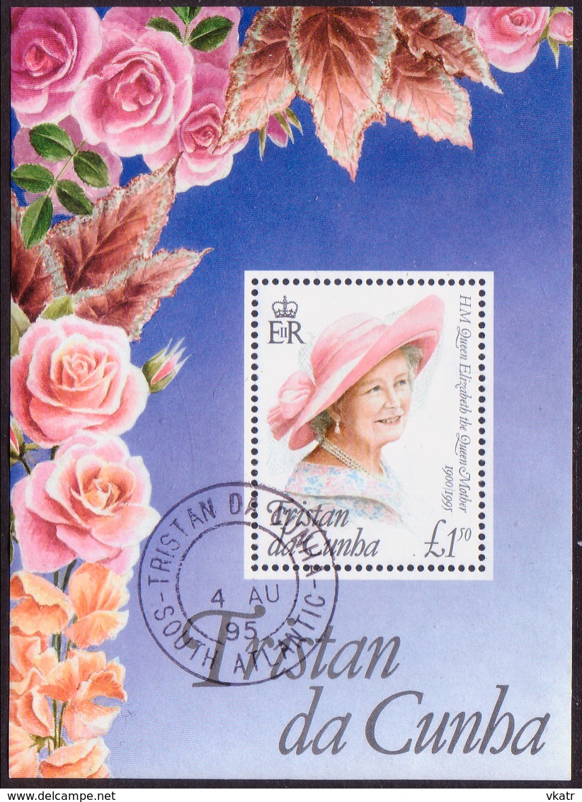 TRISTAN DA CUNHA 1995 SG #MS585 M/s 95th Birthday Of Queen Mother - Tristan Da Cunha