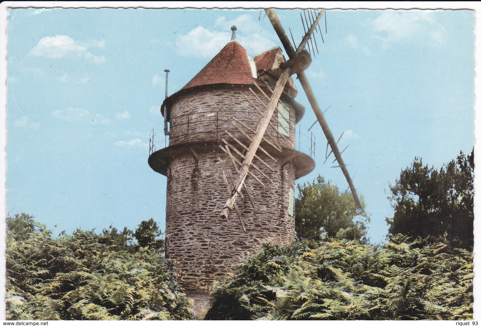 GUER - Le Moulin Des Rochelets (timbre Franchise Militaire) - Guer Cötquidan