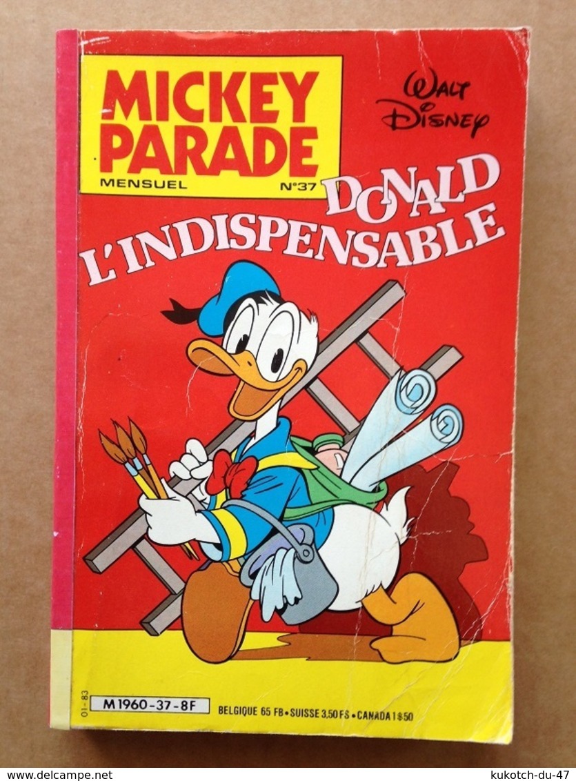 Disney - Mickey Parade - Année 1983 - N°37 (avec Grand Défaut D'usure) - Mickey Parade