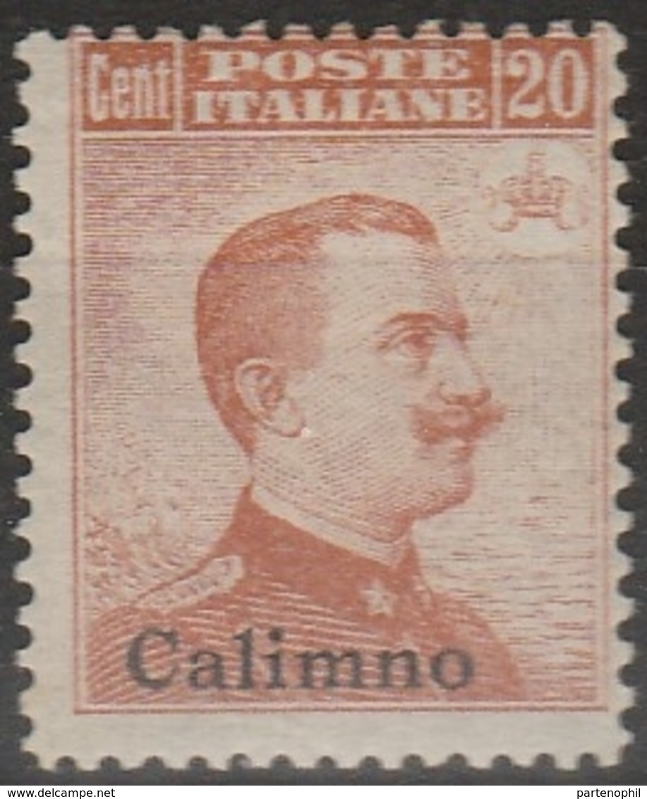 Calino – 345 * 1917 – F.lli D’Italia Soprastampati N. 9. MH - Egée (Calino)