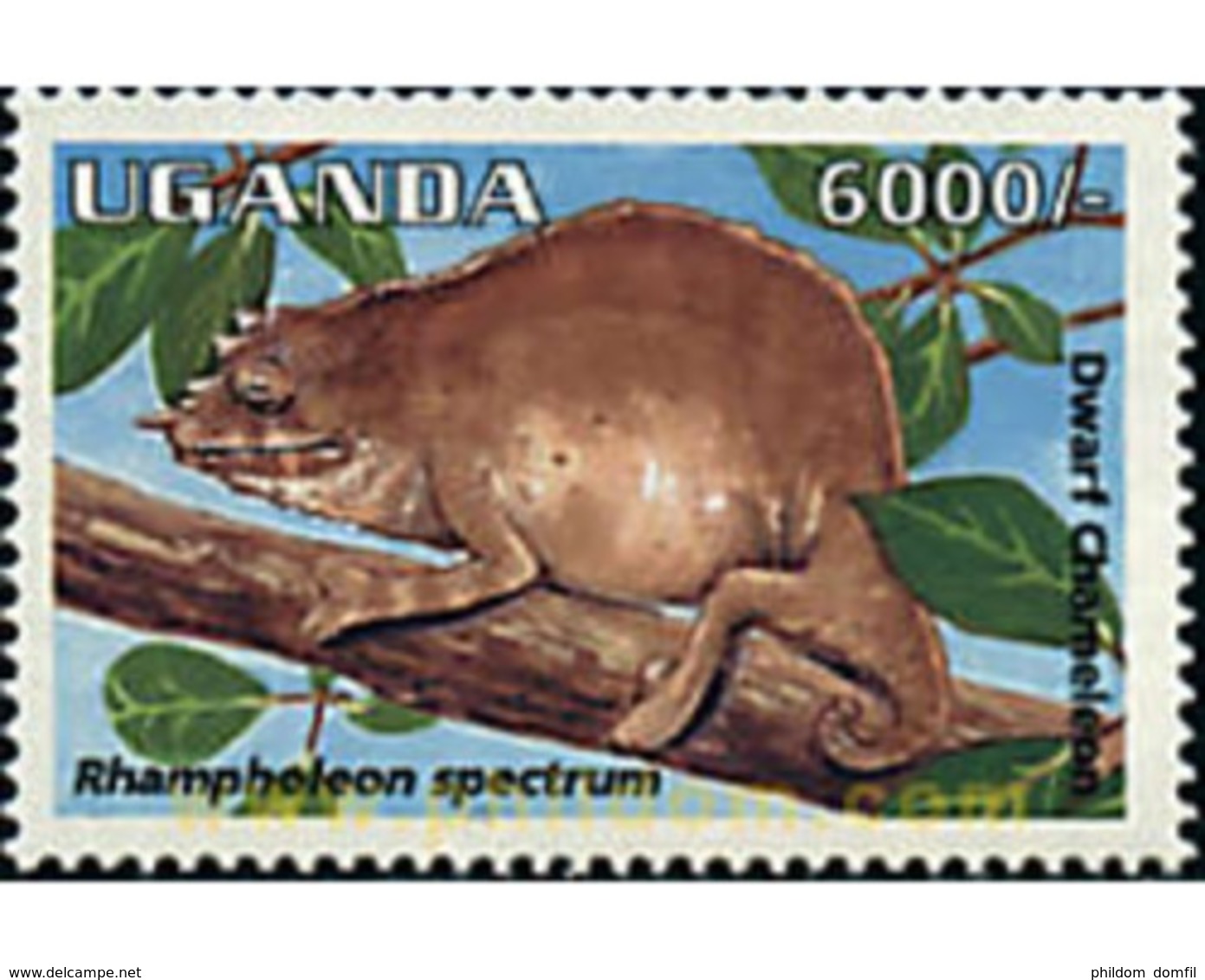 Ref. 296871 * MNH * - UGANDA. 1995. REPTILES . REPTILES - Uganda (1962-...)