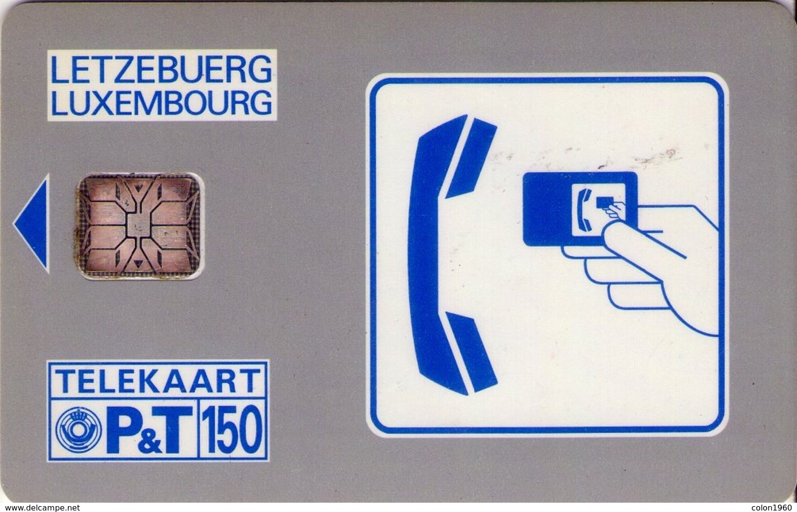 LUXEMBURGO. SC02-B. EMS - Telekaart (blue). 2000 Ex. 1991-07. (WITHOUT CONTROL NUMBER). (014) - Luxemburgo