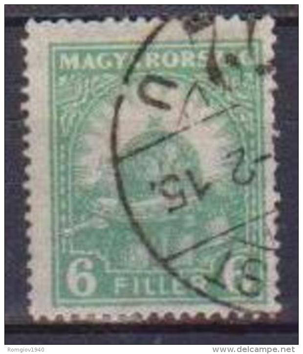 UNGHERIA  1928 SERIE ORDINARIA CORONA DI ST.ETIENNE YVERT. 383 USATO VF - Usado